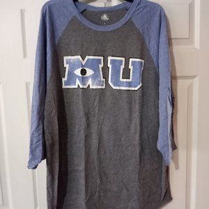 Disney Pixar Monsters University Baseball Tee